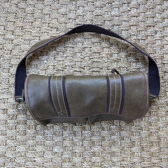 Esprit Shoulder Purse with striped lining, red and brown - Picture 6 of 10